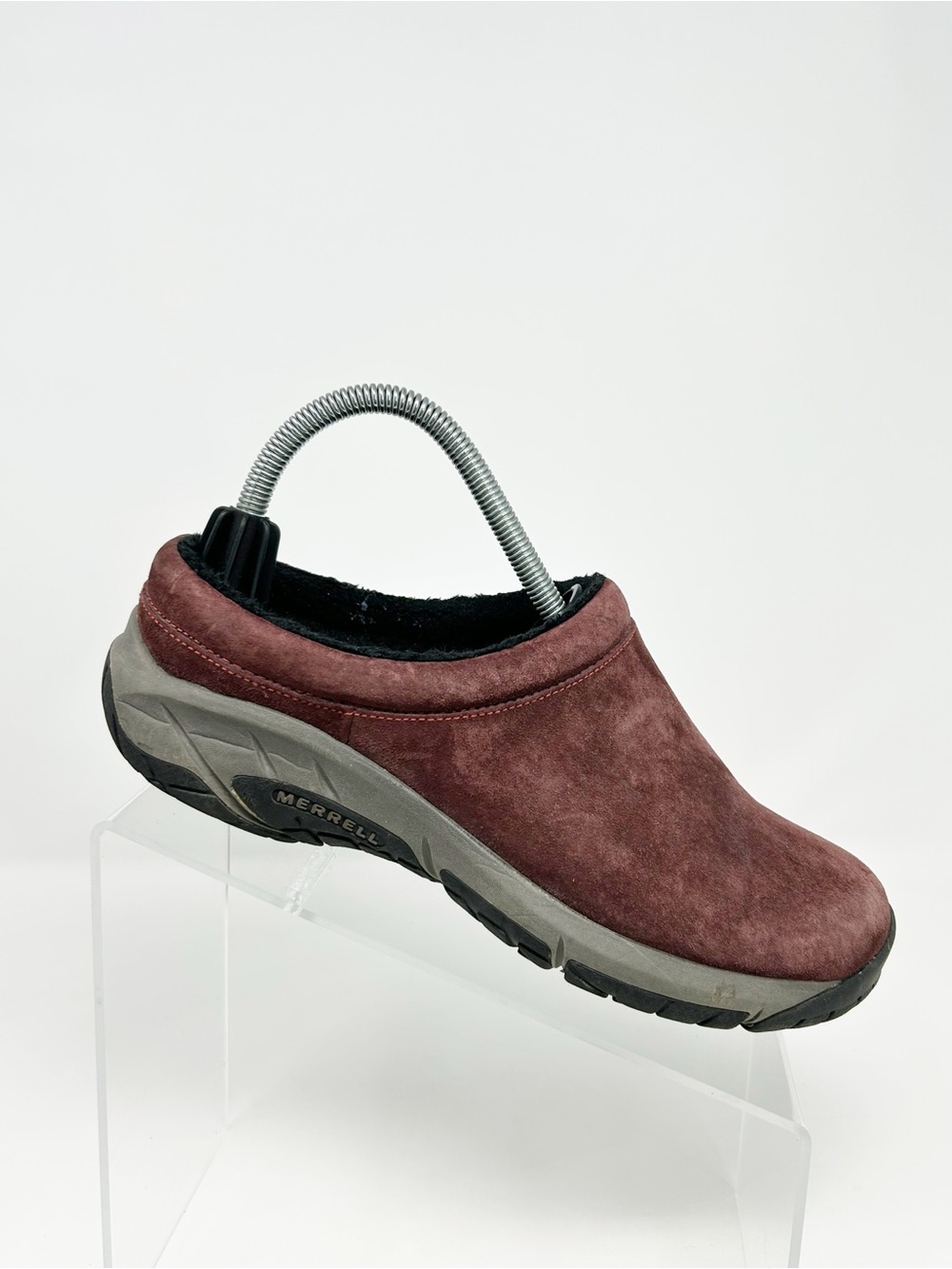 Merrell Bourbon Encore Nova Slip-On Clog Mules Burgundy Cushioned Size 8